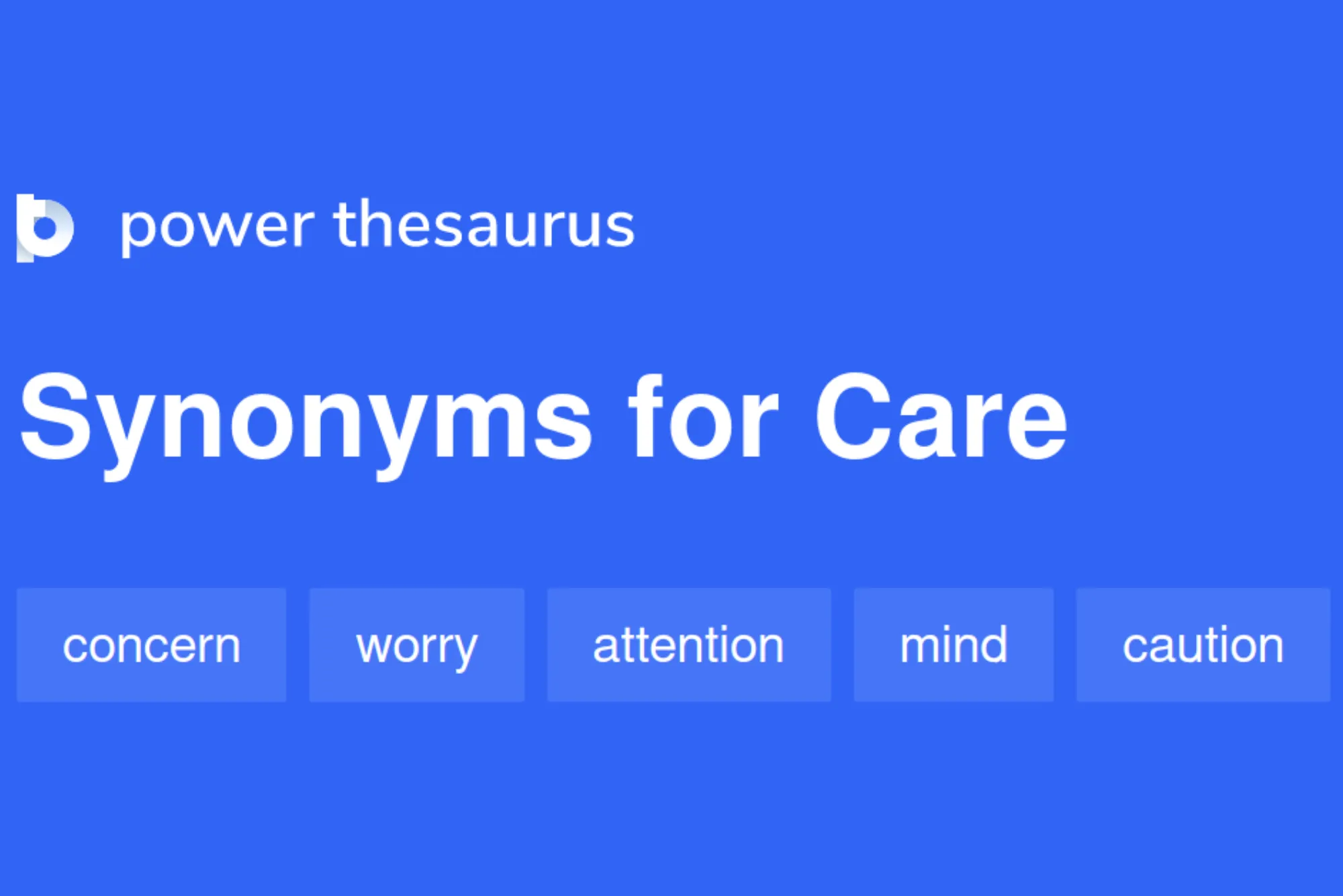 Synonyms For Taken Care Of