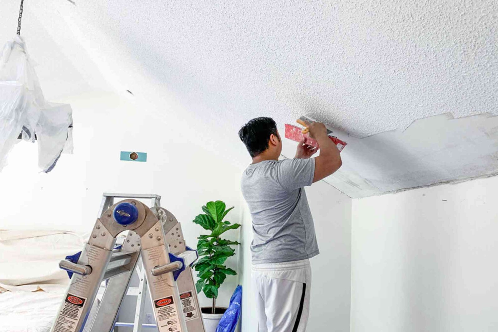 Popcorn Ceiling Removal in Baton Rouge LA 